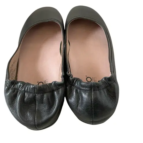 Abeo Tammy metatarsal flat shoes black leather slip on ballet flats size 6.5