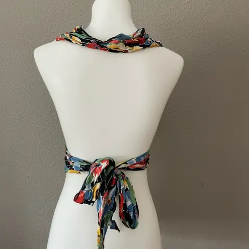 Floral Sleeveless Wrap Top