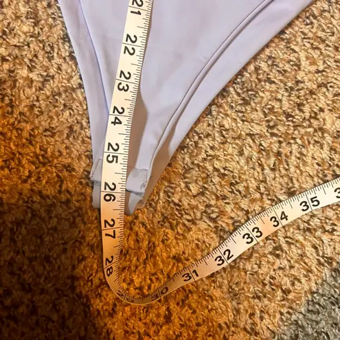 Lizette Collection Bodysuit Sleeveless Square Neck Periwinkle Blue M Blue Size M