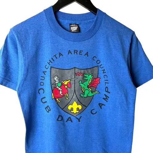 Ouachita Area Council T Shirt Vintage 90s Small S Blue Graphic Tee