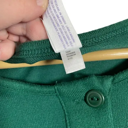 Stars Above Women’s Cozy Henley Pajama Set in Green Size M