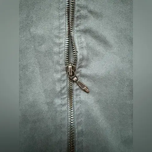 Vintage NOS Pasta International green cotton zip vest, size large