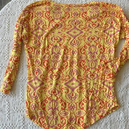 Fresh Produce Yellow and Red Long Sleeve Tee