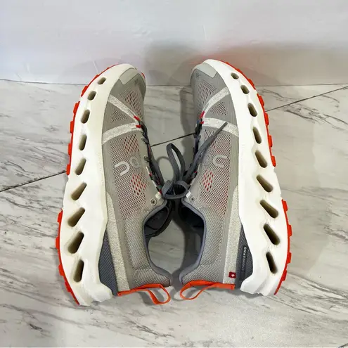 on cloud On Running Cloudsurfer Trail Women's Size 10.5 Athletic Shoes Gray Orange Ivory