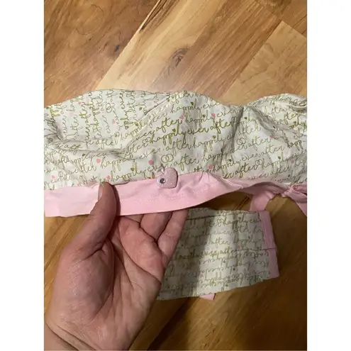 Happily Ever After Custom Ponytail Hearts Surgical Cap With Mask Cover New Pink - Image 2