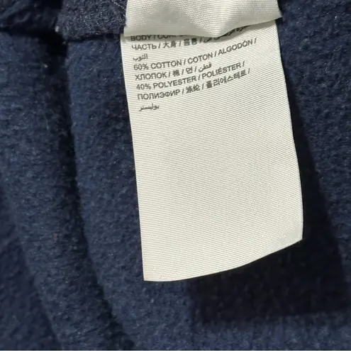 Superdry Women’s M Navy Blue Embroidered Logo Kangaroo Pocket Hoodie Sweatshirt