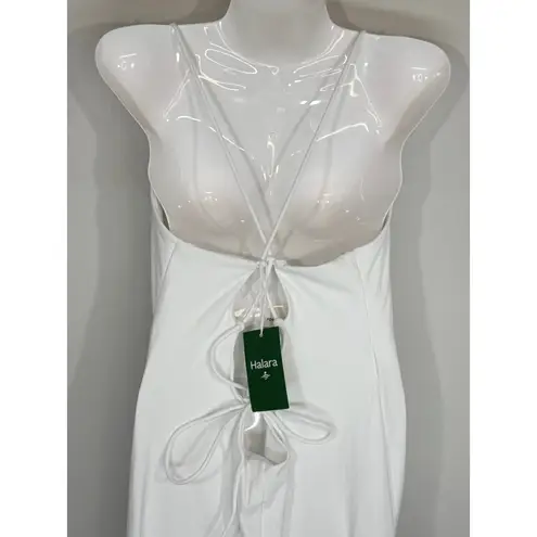 Halara Softlyzero Airy Crossover Ruched Lace Up Bodycon Dress UPF50+ XL NWT