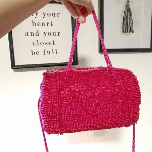 Y2K Barbie beaded purse crossbody vintage