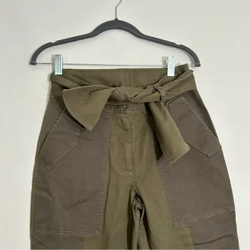 NWOT Green Color Block Wide Bootcut Pants