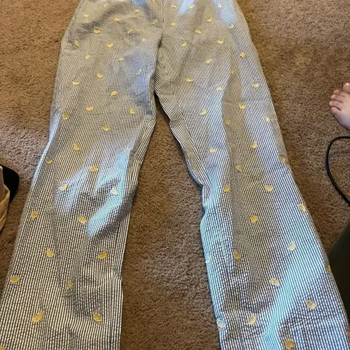 Brooks Brothers  Seersucker lemon Pants size 6