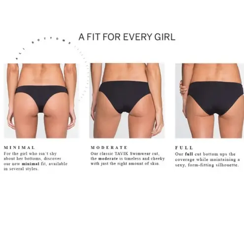 TAVIK SWIMWEAR Heather Swim Bikini Bottom Tapioca Size L