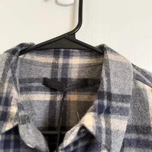 Jenni Kayne NEW Boyfriend Flannel in Grey Plaid
