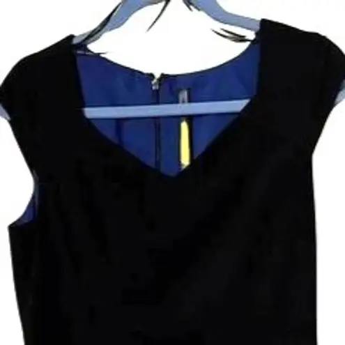 Marc New York Marc NY Dress Womens Size 6 Black Sleeveless LIned Zip Close Pencil Straight