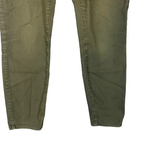 prAna Olive Green Organic Cotton Kara Low Rise Straight Leg Jeans Women Sz 2/26