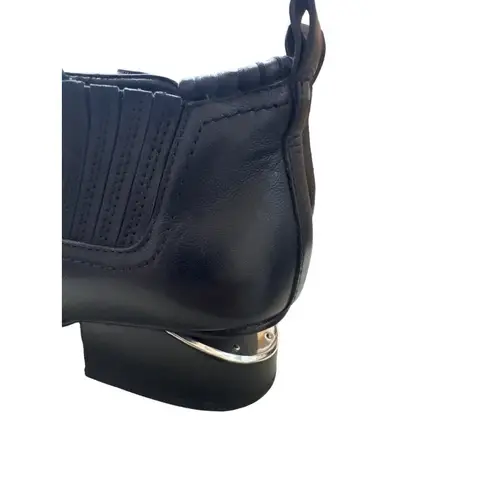 Alexander Wang women’s black cutout ankle boots leather size 6.5 SKU 2943