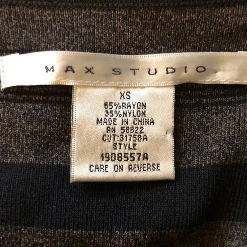 Max Studio  Sleeveless Bodycon Striped Dres…