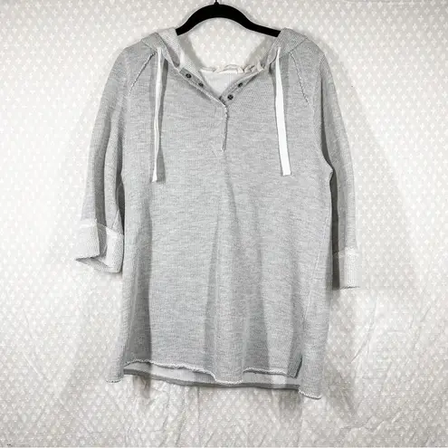 Soft Surroundings Grey Just Beachy French Terry Hoodie
