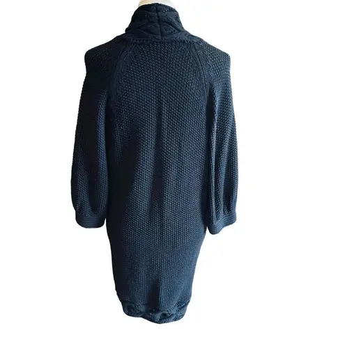 Calvin Klein Jeans  Black Long Cardigan Knitted Button Up Size M