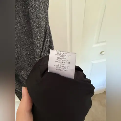 Meshki Scarlett Shimmer Dress Dark Silver Glitter One Shoulder Mini Size Small