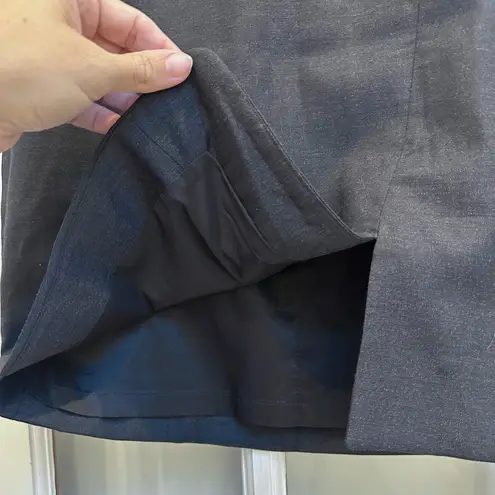 Tiger of Sweden Deep Sea Navy Wool Designer Chic Front Slit Pencil Skirt Size XS Blue