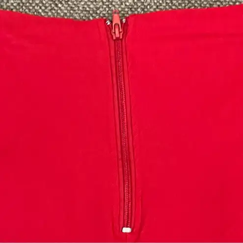 Spirit  red side lace up shorts XL back zipper stretchy