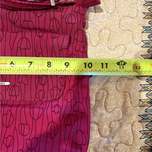 Travelon Anti-Theft Classic Mini Shoulder Bag in the Berry Tulip color