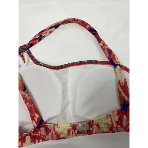 True Colours by La Moda Womens 2PC Embellished Bikini Swimsuit L Red Size L