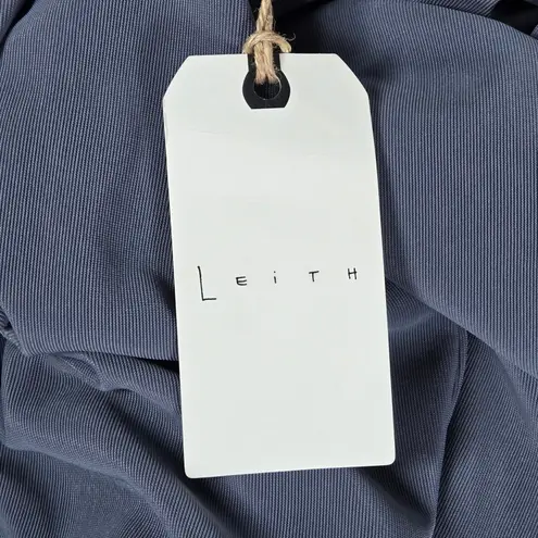 Leith  Womens XL Gray Blue Midi Dress Sleeveless Spaghetti Strap Backless‎ - Image 4