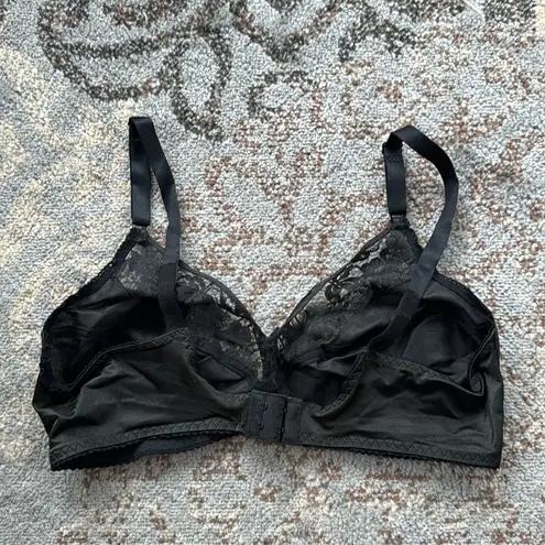 Vintage Best Form Lace Unlined Black Bra 40D Size undefined