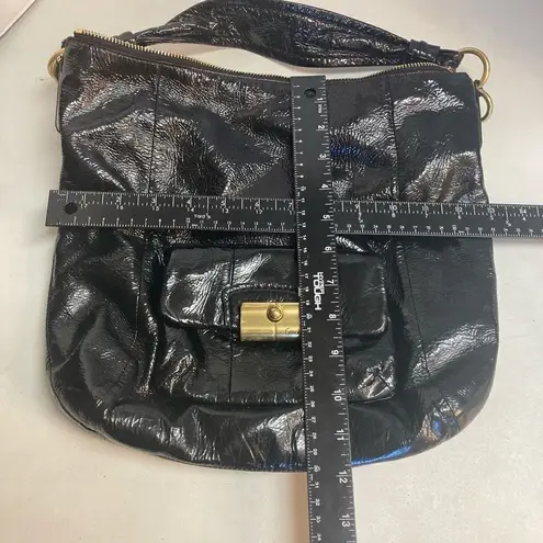 Coach  Women’s Kristen Hobo Bag‎ Black Patent Leather 18013 12X13