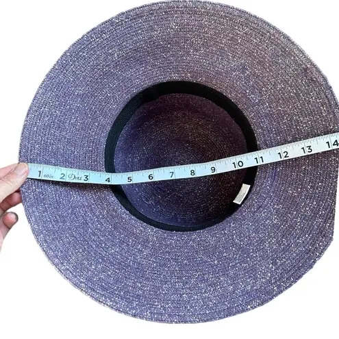 Cloche Hat Purple Fedora Cap Wide Brim Wool Felt Bow Knot Hat