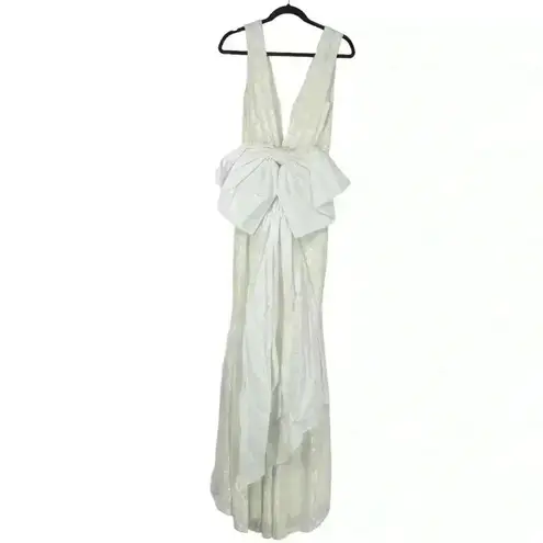 Rebecca Vallance Davina Bow Wedding Gown Ivory US 2 NWT – Modern Bridal Dress White