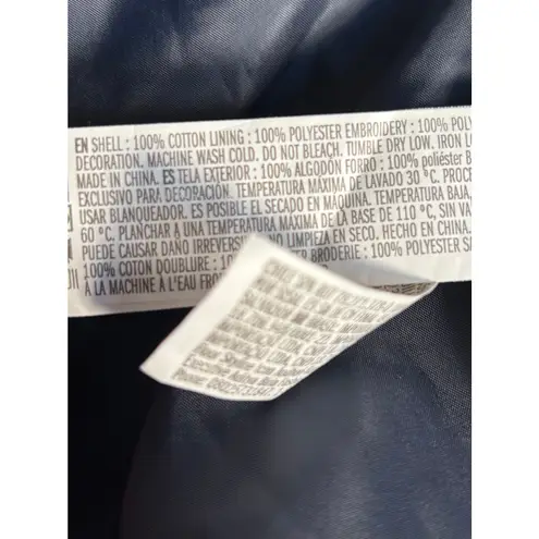 Looney Tunes Bugs Bunny Zip Jacket Navy Thats All Folks Cotton Cropped Small