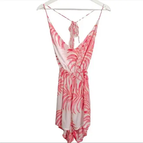 Tularosa NWT  Pink Palm Print Romper