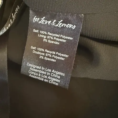 For Love & Lemons 302 Anthropology  Black White Angelica Bow Puff Sleeve XS