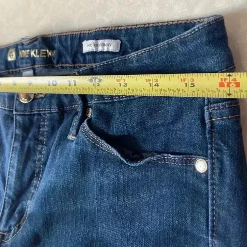 Anne Klein  Dark Blue Jeans Mid Rise Skinny Size‎ 12