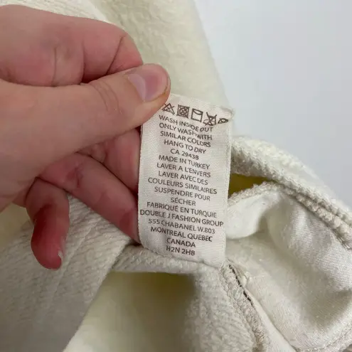 Wanakome Woman's S Cream Kimberly Cowl Neck Long Sleeve Winter Sweatshirt