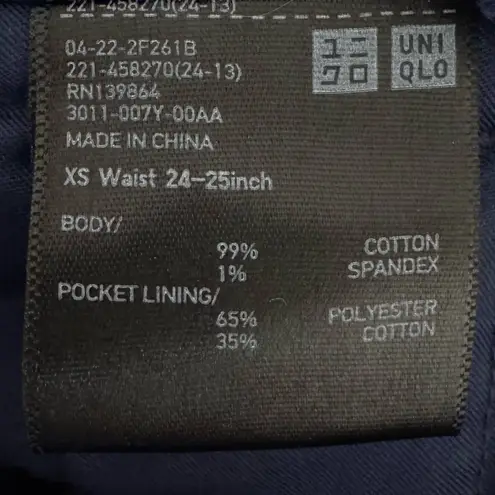 NEW Marni X Uniqlo Corduroy Wide Fit Pleated Pants in Navy Blue Size XS