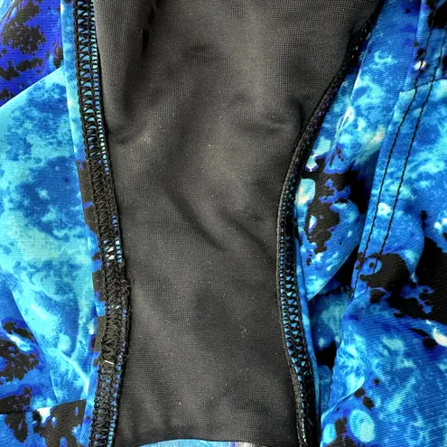 MiracleSuit So Riche Zip Code One Piece Swimsuit Sweetheart Beach Blue Black 12