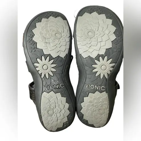 Vionic Amber Sandal Size 6 Black Crocodile