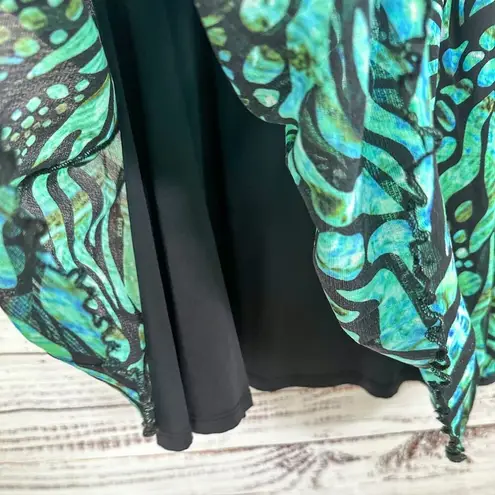 Fuzzi Abito Corto Geometric Animal Print Dress, EUC, Medium, MSRP $545 Green