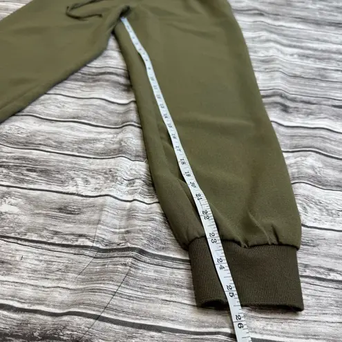 Shinestar  Womens Jogger Pants M Med Medium Army Olive Green Elastic Waist Skinny