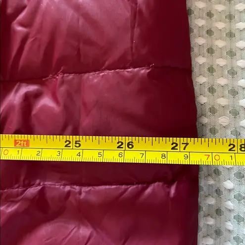 Women's Reversible Black and Maroon Quilted Hoodie Jacket Size XXL