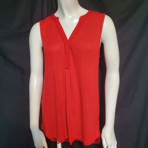 cupio  Red Striped Tank Top (S)