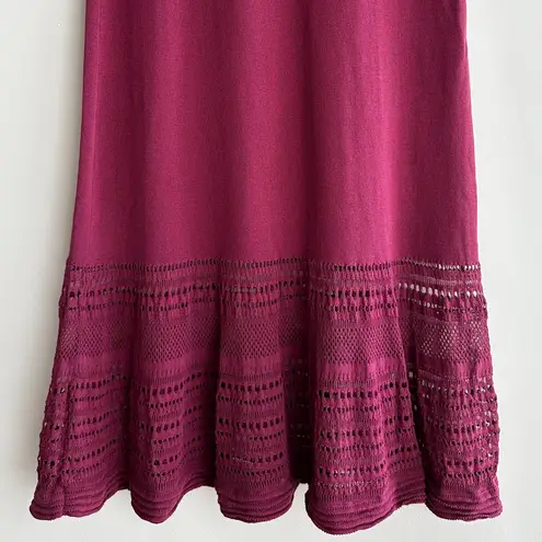 Zac Posen Casual 3/4 Sleeve Dress with Cutouts, Berry, Size Small