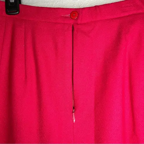 Pendleton Vintage red 100% virgin wool pencil skirt women’s size large 12 30”