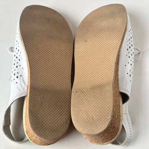 Worishofer 251 Slingback Womens Shoes Size 36 Orthopedic Comfort Lace Up Wedge White