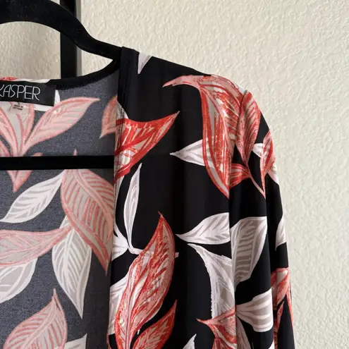 Women’s Small Open Front Jacket Cardigan Long Sleeve Stretch Office Casual Layer Red