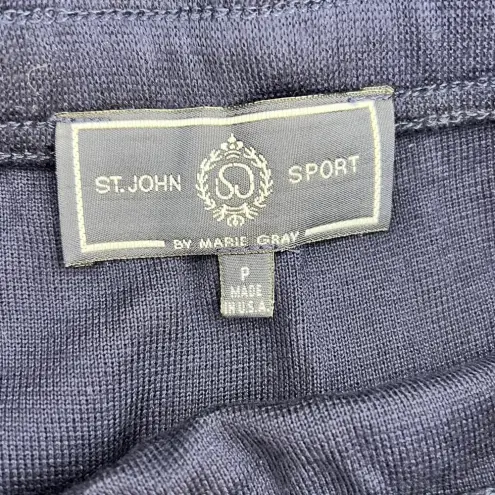 Women's Vintage St. John Sport By Marie Gray Pencil Knot Skirt, Size 2, Navy Blue