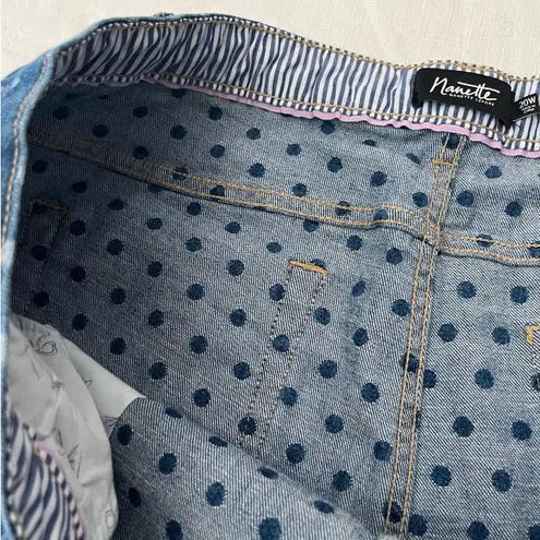 Nanette Lepore Nanette‎ by  Polo Dot Denim Bermuda Shorts